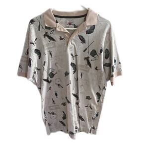 Mens Cotton Traders Fishing Polo Medium